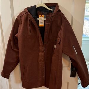 Carhartt Dark Rust Hooded Coat